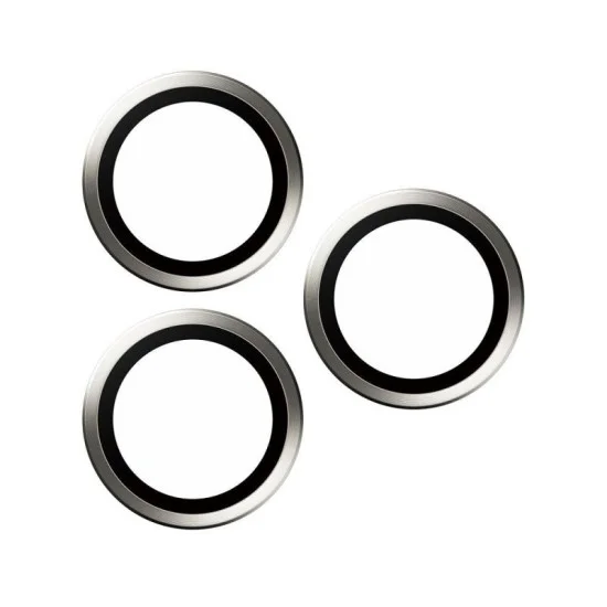Panzerglass&trade; Hoops Kameraschutz Iphone 15 Pro | 15 Pro Max - white Titanium